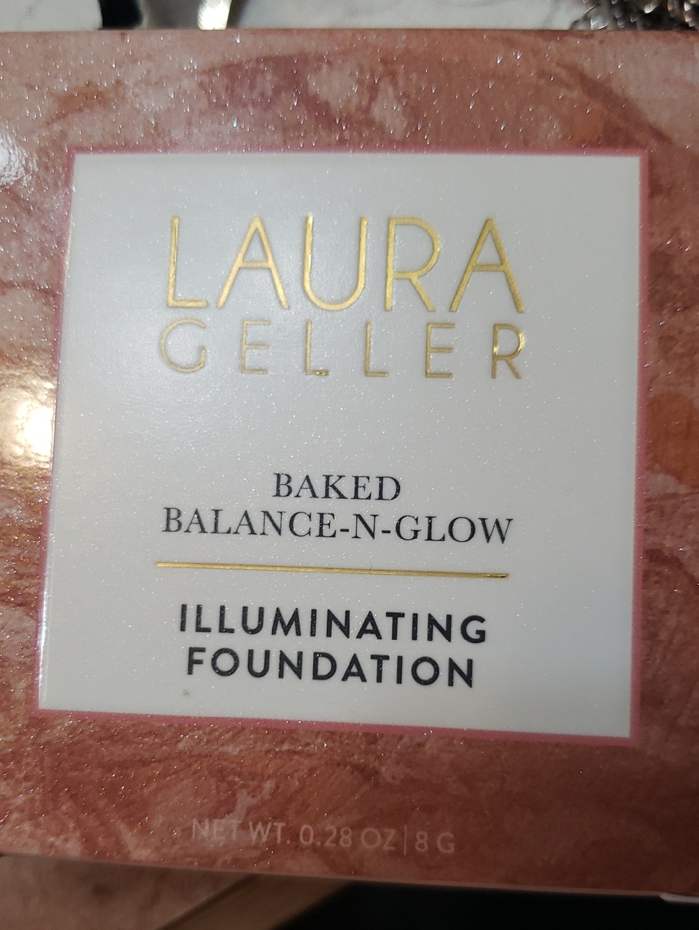 Laura Geller Illuminating Foundation - Rose Peach Marble Packaging